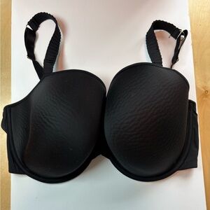 Third Love Bra 38G Solid Black Cupped Underwire Adjustable 24/7 Tshirt Bra